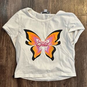 I.AM.GIA RARE White Butterfly Tee
